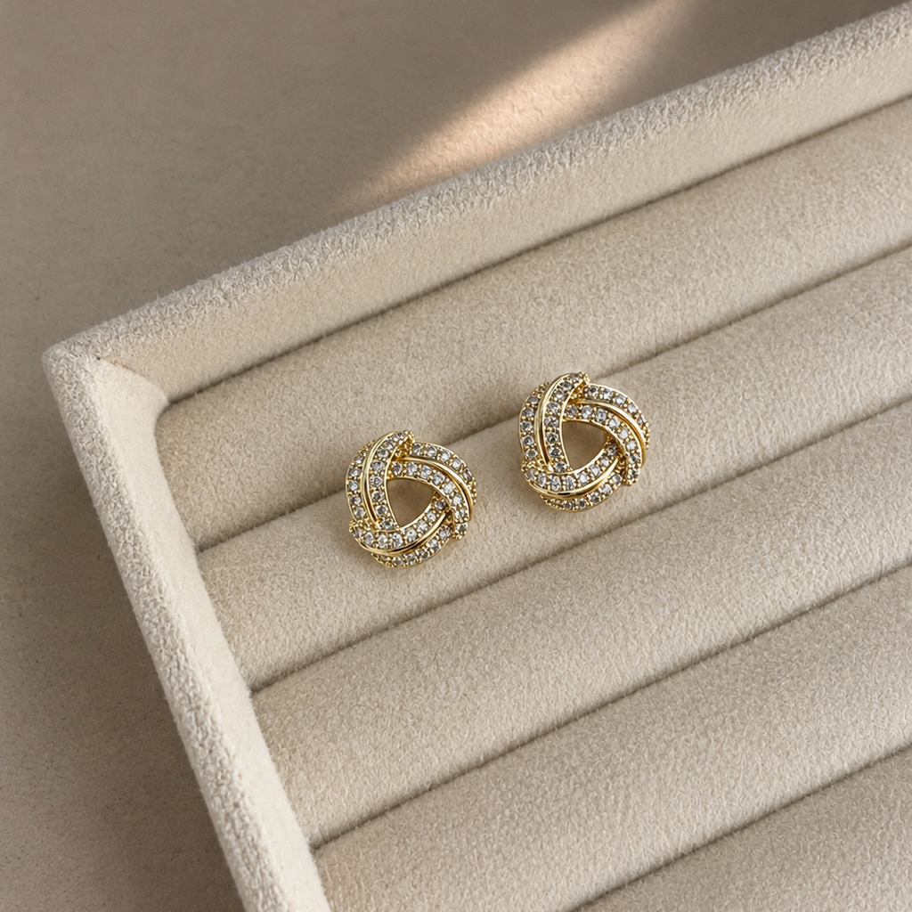 Nora Knot Stud Earrings
