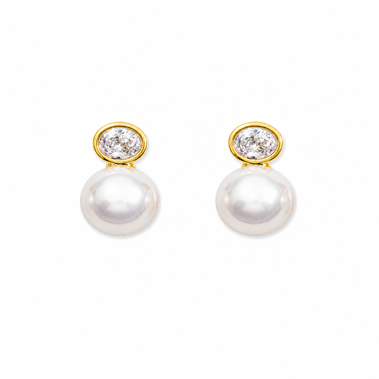 Maribelle Pearl Drop Stud Earrings