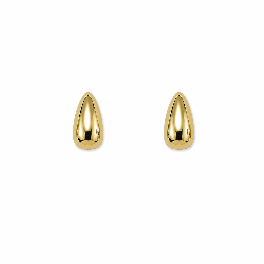 Valenna Gold Teardrop Stud Earrings