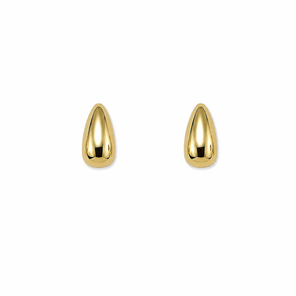 Valenna Gold Teardrop Stud Earrings