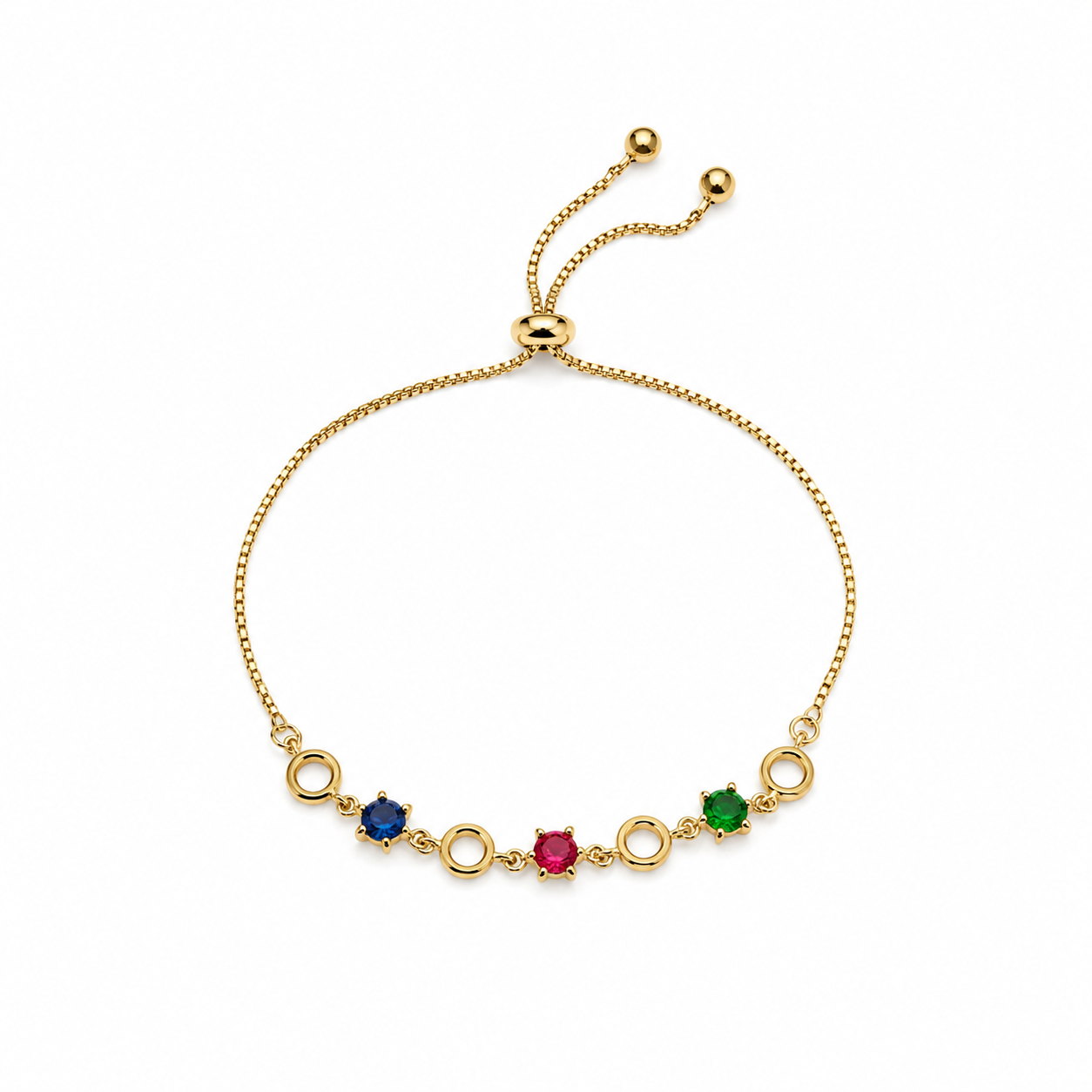 Norelia Trinity Gem Adjustable Bracelet