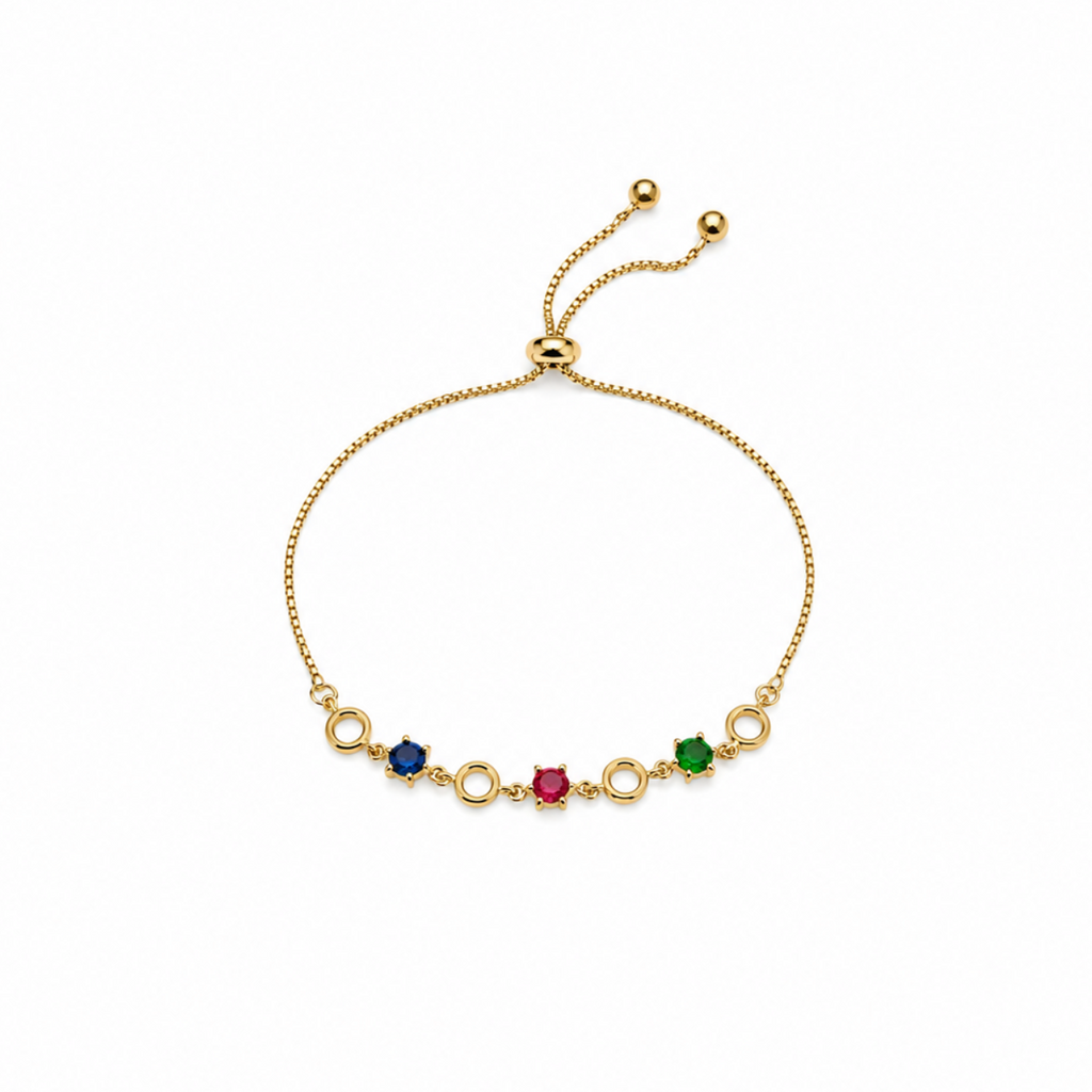 Norelia Trinity Gem Adjustable Bracelet