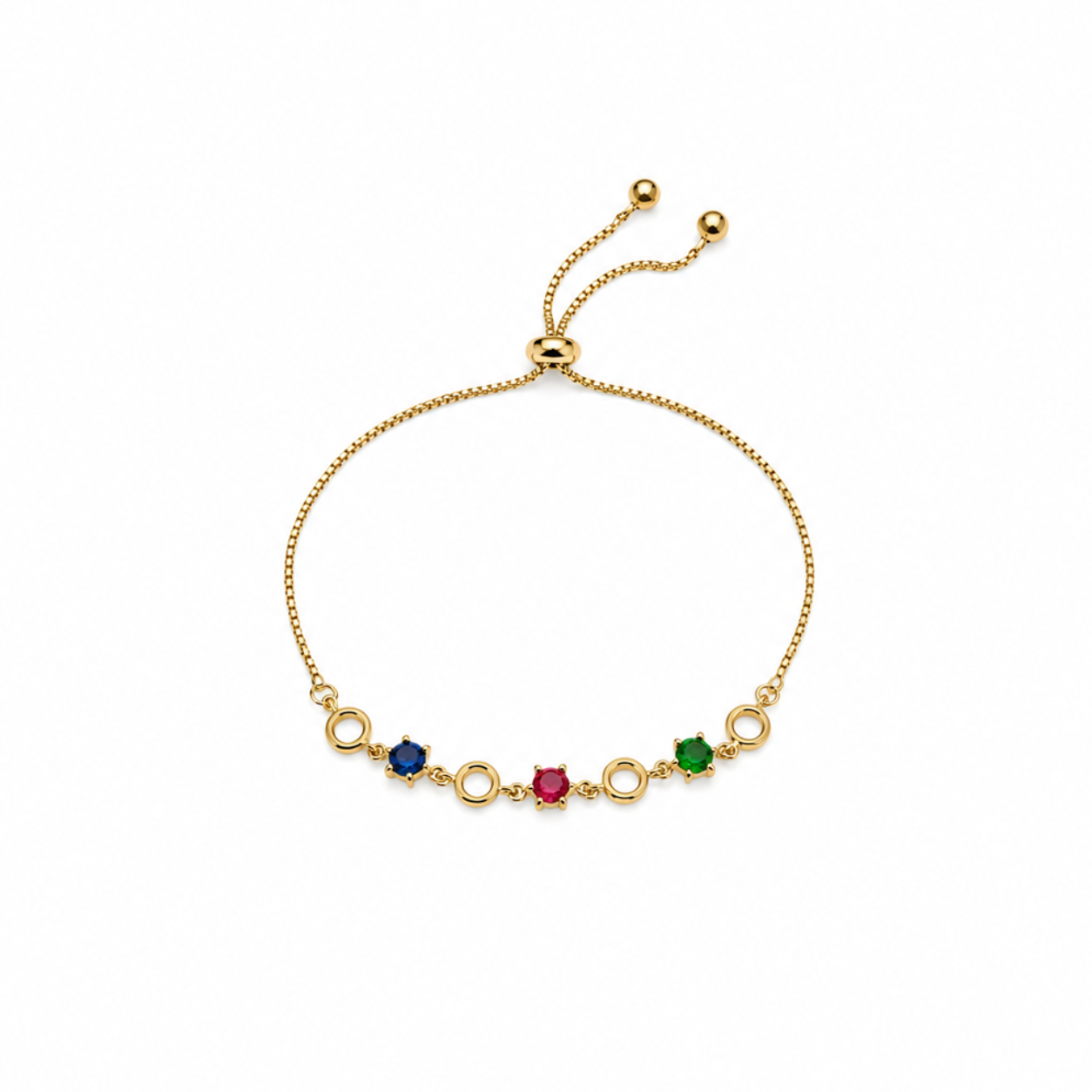 Norelia Trinity Gem Adjustable Bracelet