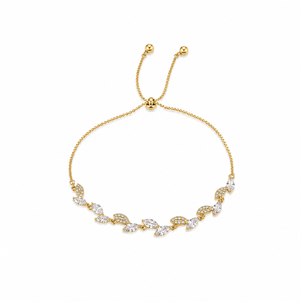 Virelle Marquise Leaf Adjustable Bracelet