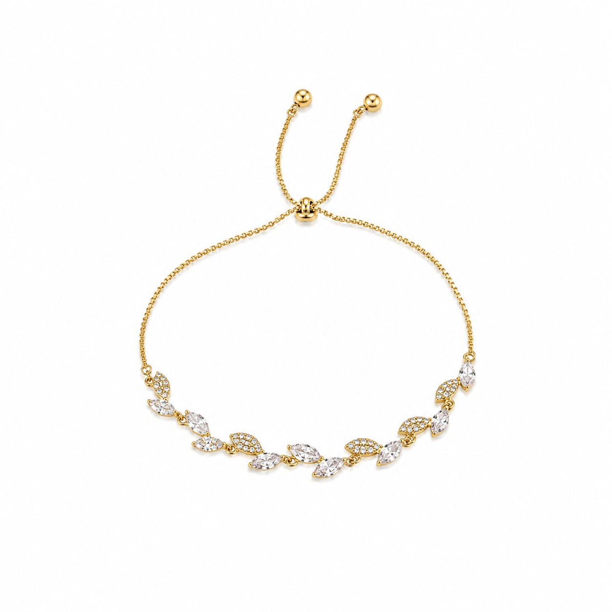 Virelle Marquise Leaf Adjustable Bracelet
