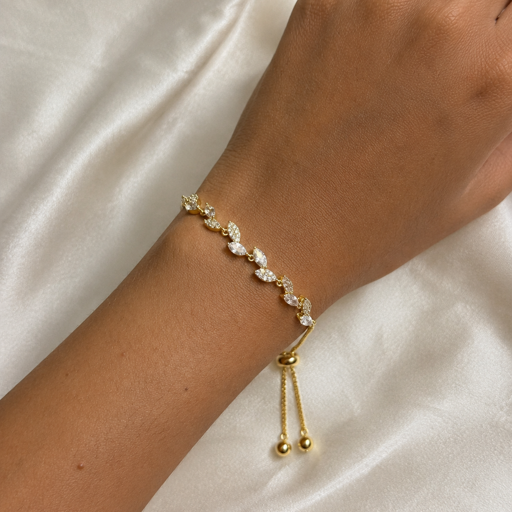 Virelle Marquise Leaf Adjustable Bracelet