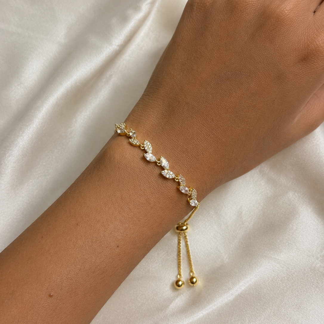 Virelle Marquise Leaf Adjustable Bracelet