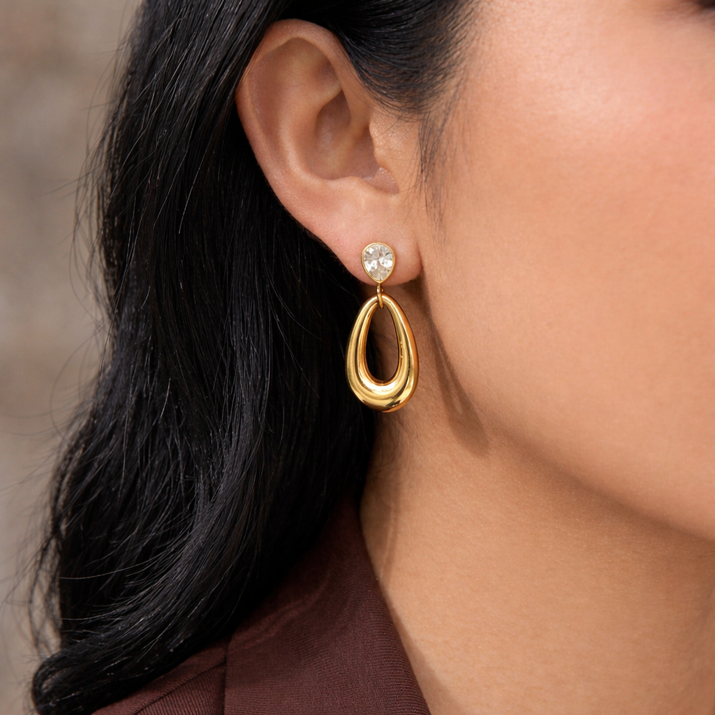 Velina Teardrop Drop Earrings