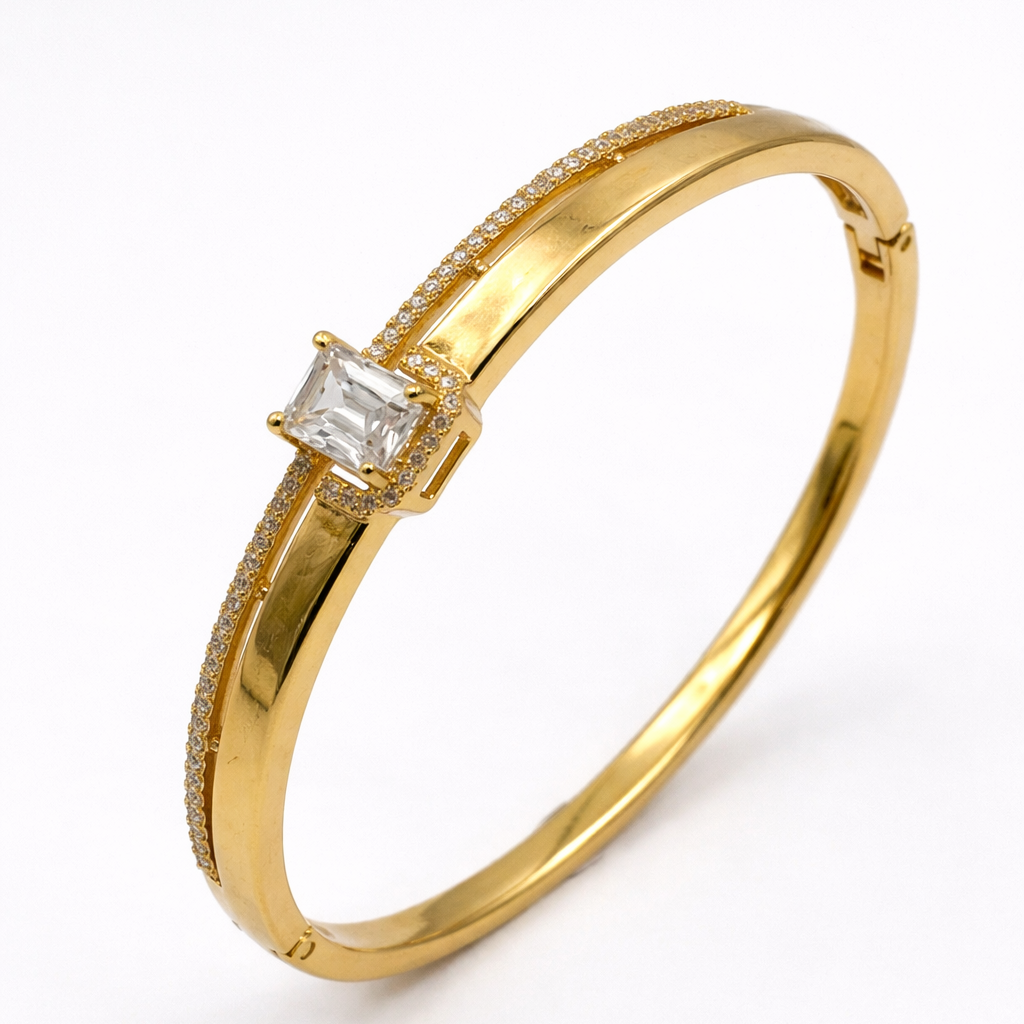 Ziraya Gold Bangle Bracelet