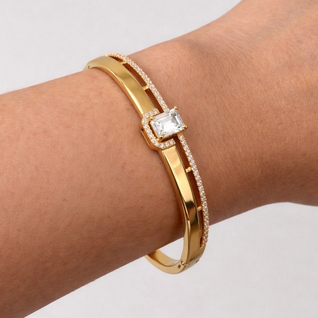 Ziraya Gold Bangle Bracelet