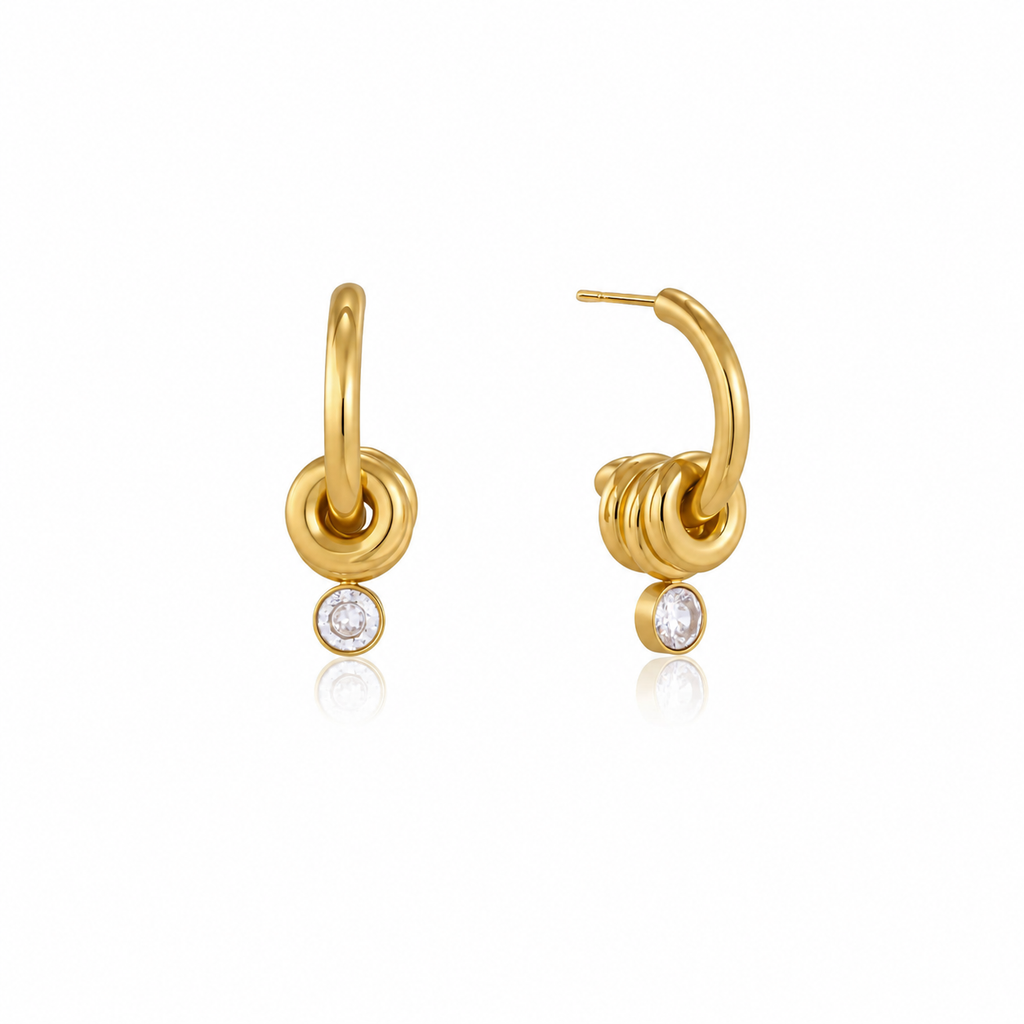 Nadia Knot Hoop Earrings