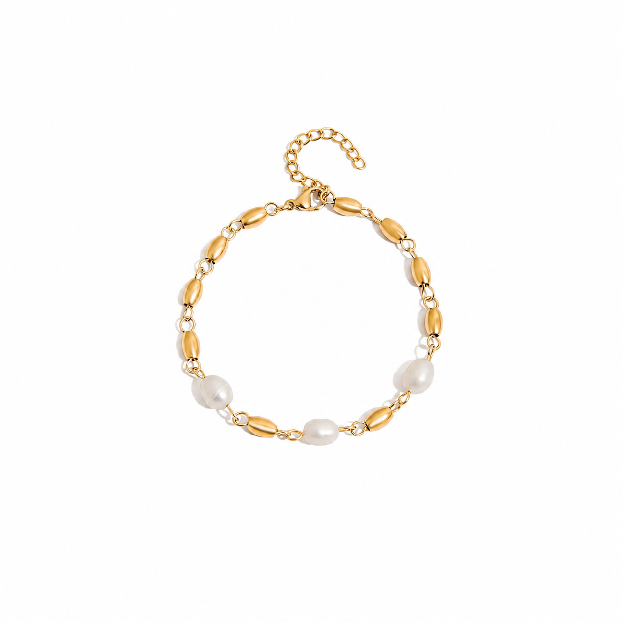 Elara Freshwater Pearl Gold Bracelet