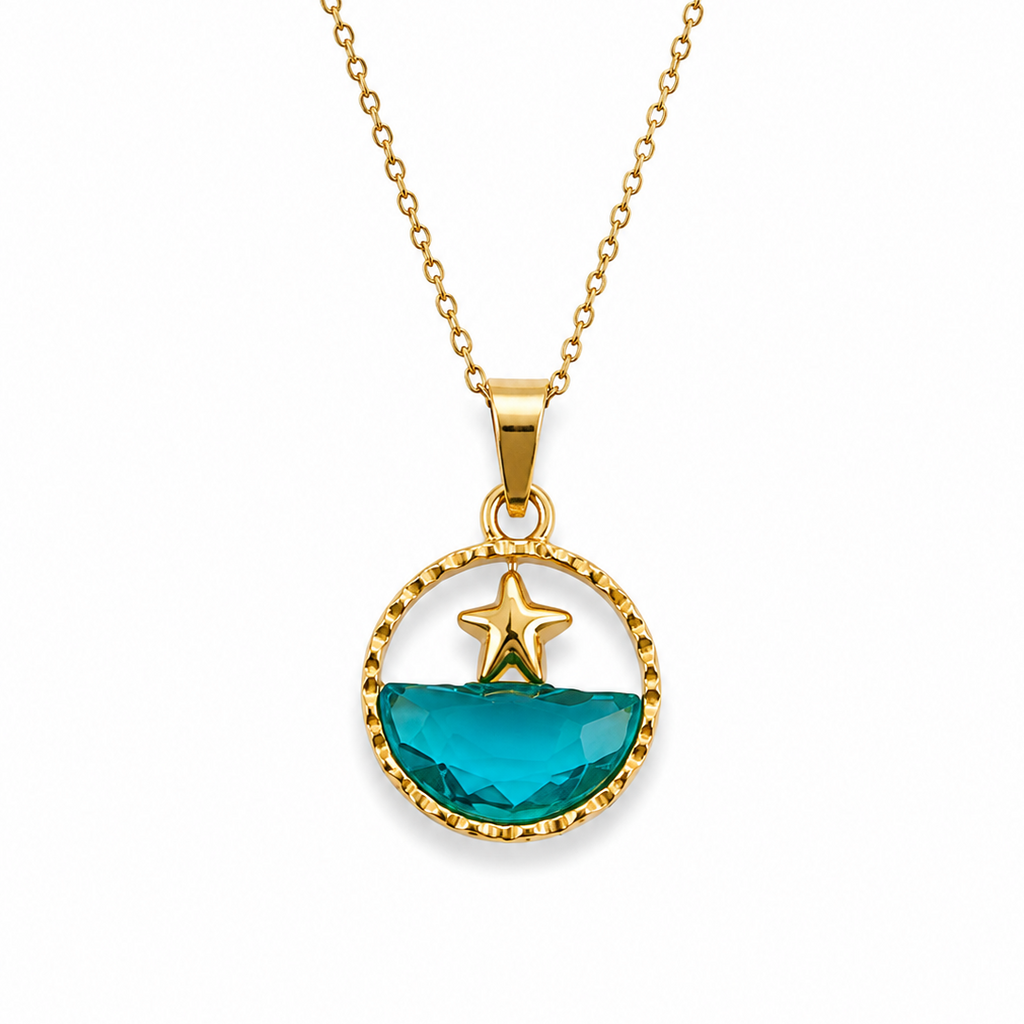Nariah Starry Ocean Pendant Necklace