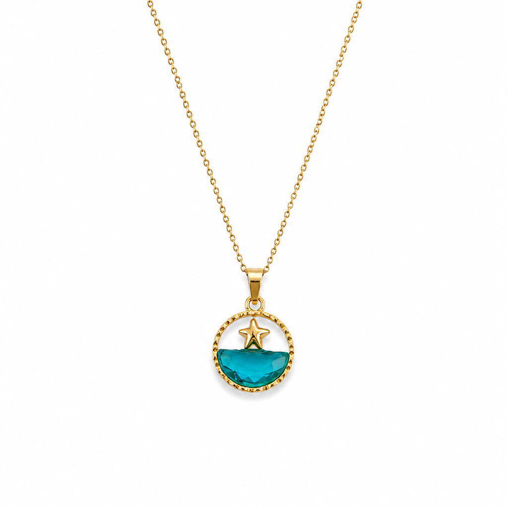 Nariah Starry Ocean Pendant Necklace