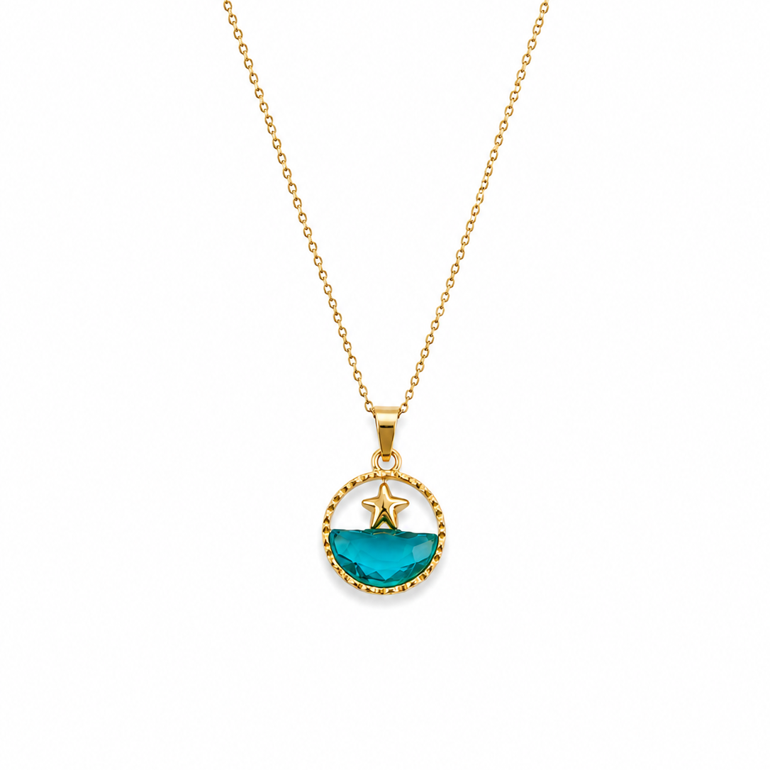 Nariah Starry Ocean Pendant Necklace