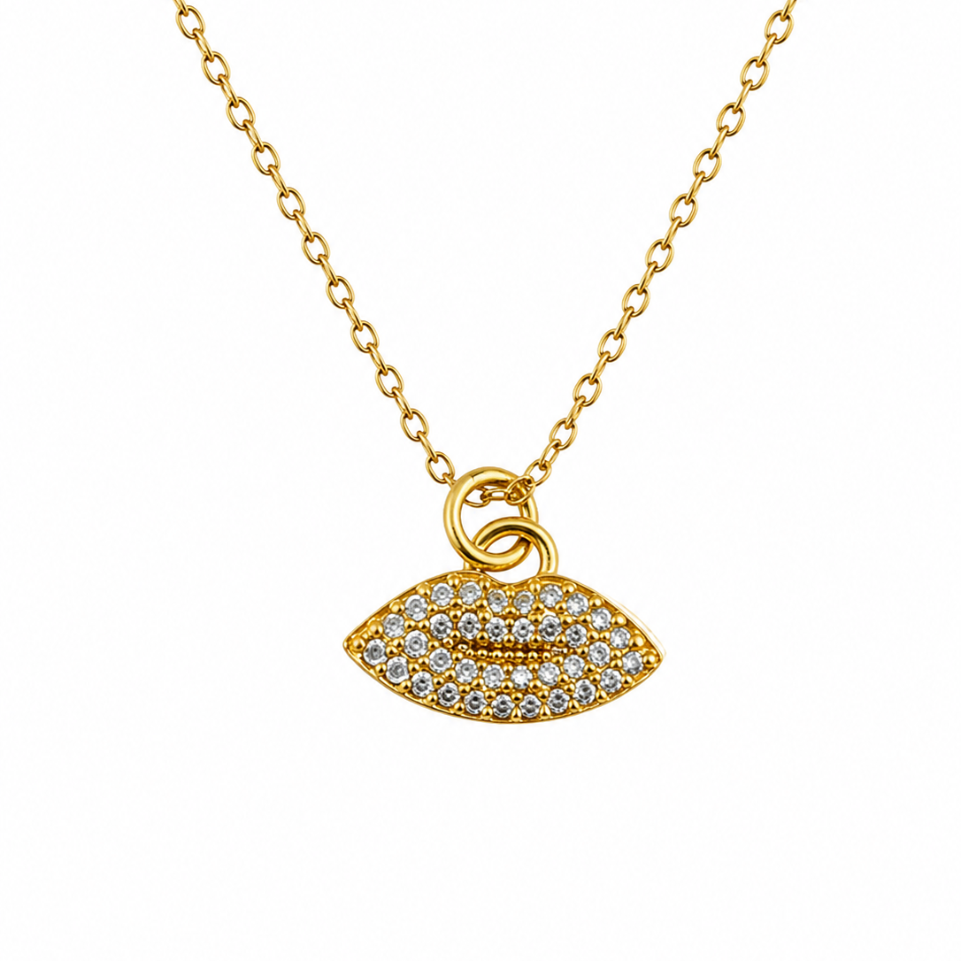 Sereen Lip Charm Necklace