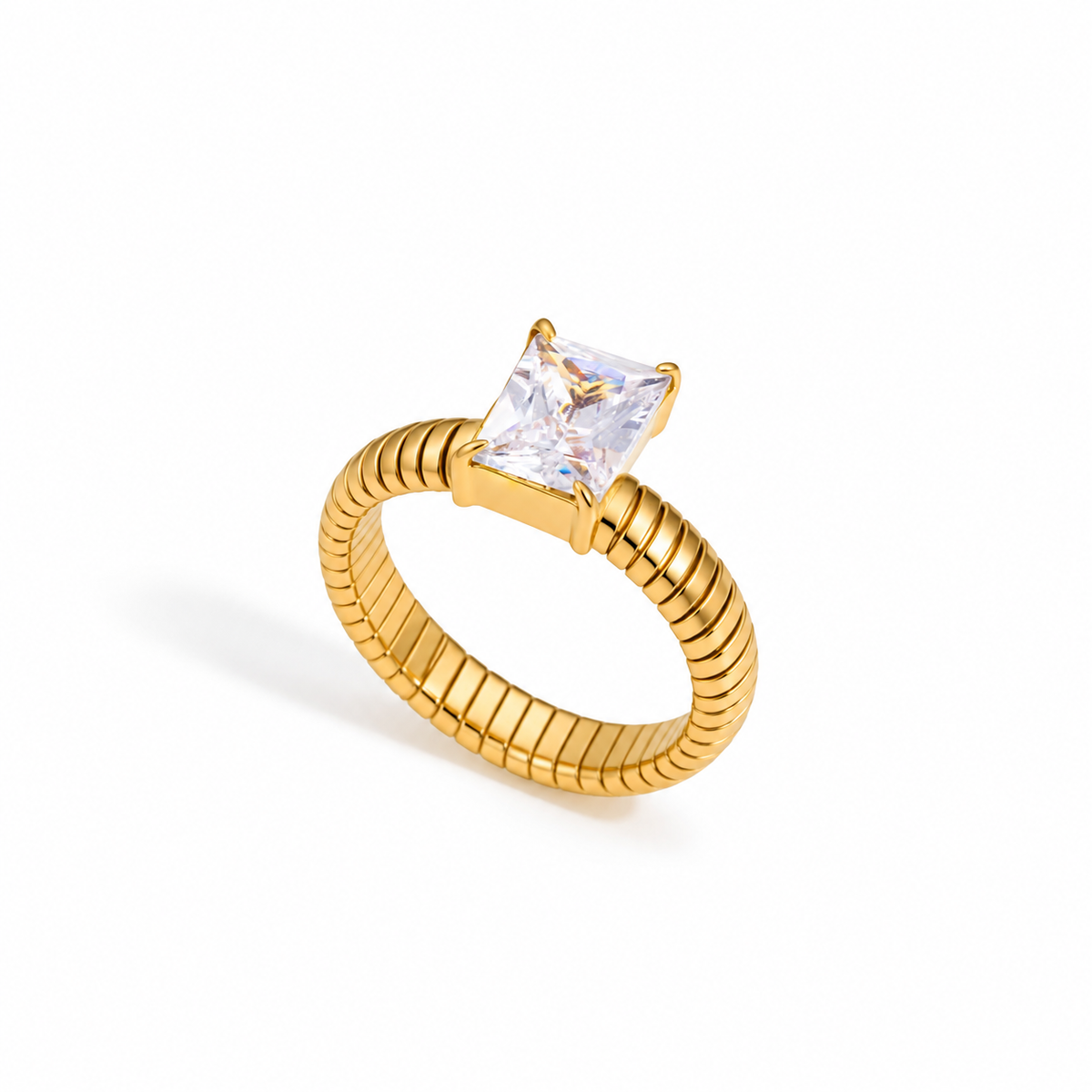 Diana Princess Cut CZ Statement Ring