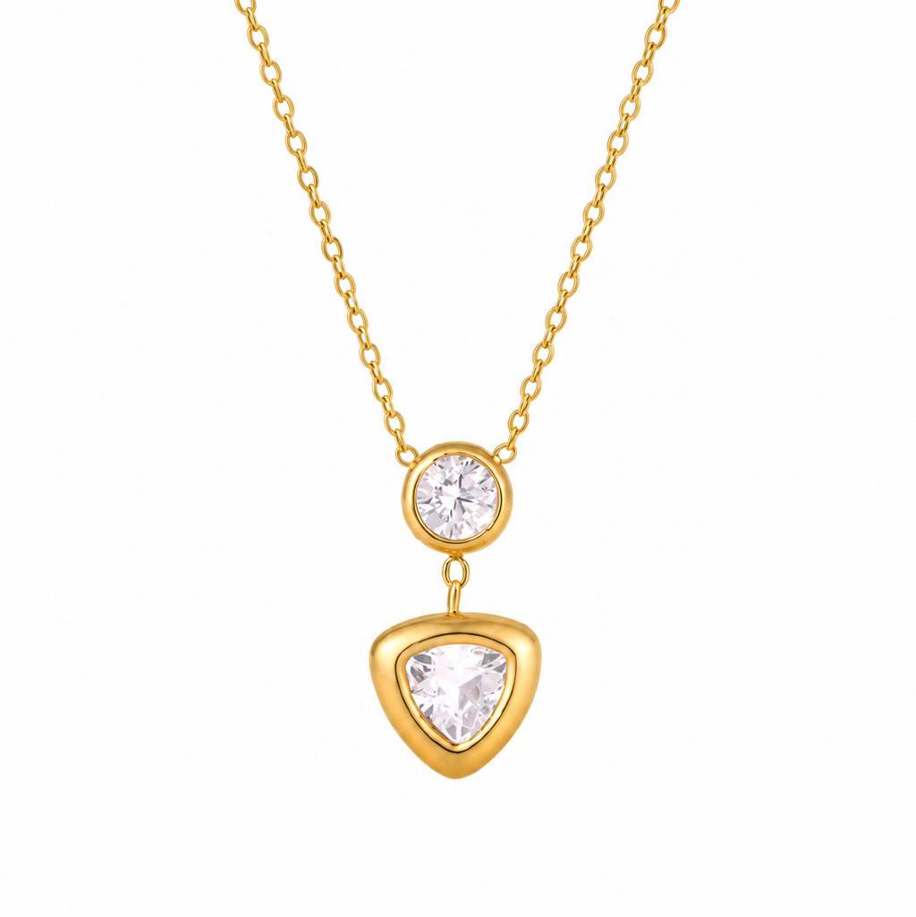 Aurelia CZ Heart Pendant Necklace