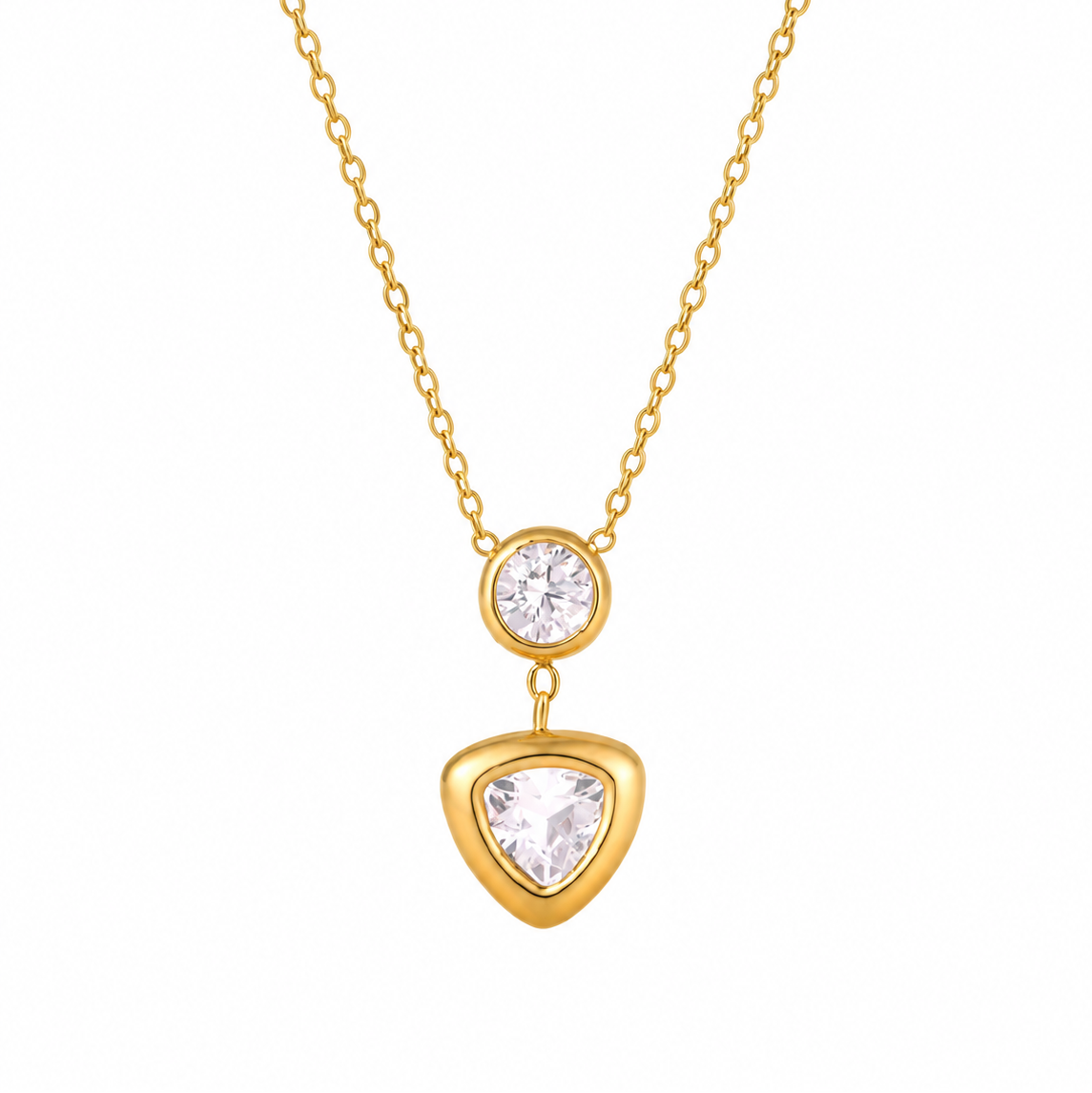Aurelia CZ Heart Pendant Necklace