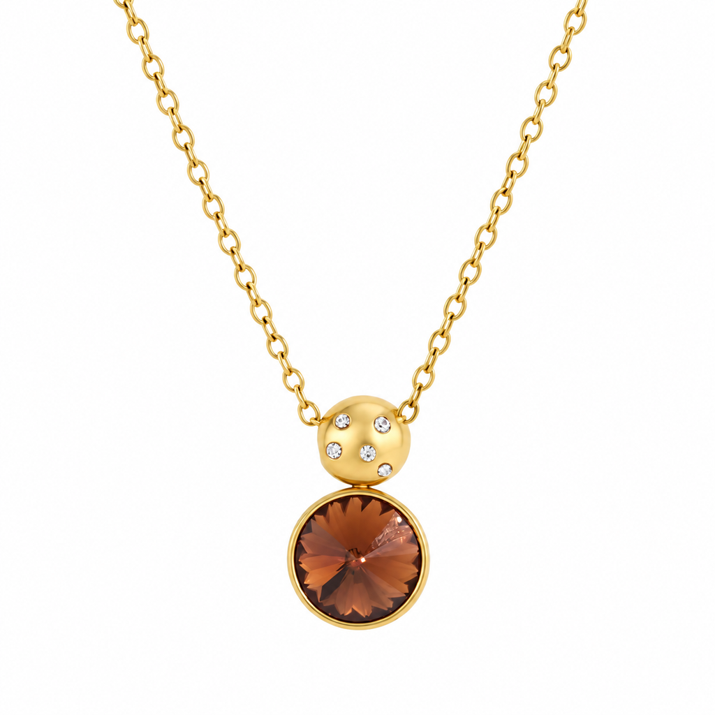 Amelia CZ Statement Pendant Necklace