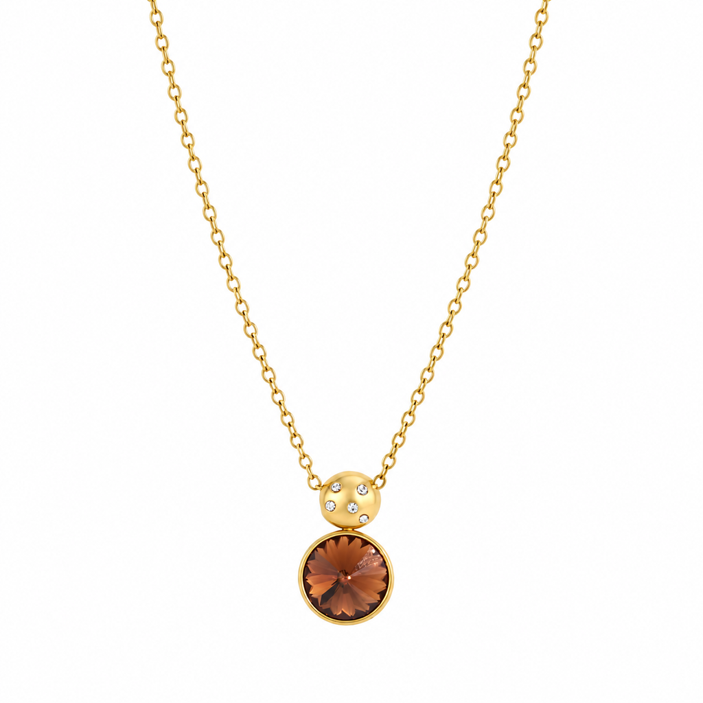 Amelia CZ Statement Pendant Necklace