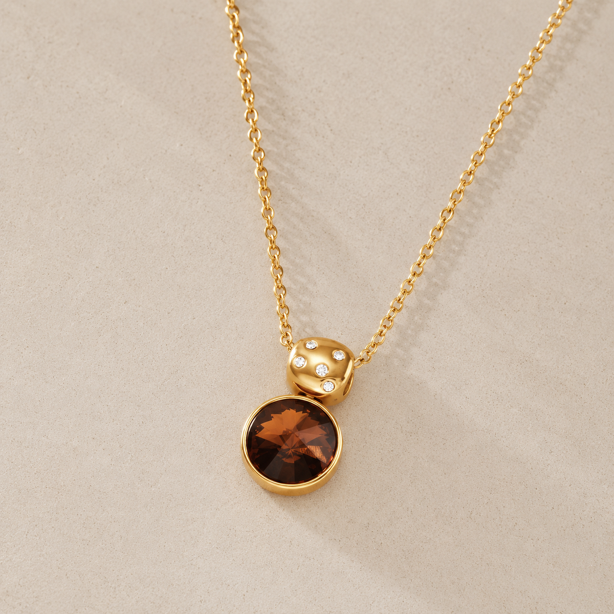 Amelia CZ Statement Pendant Necklace