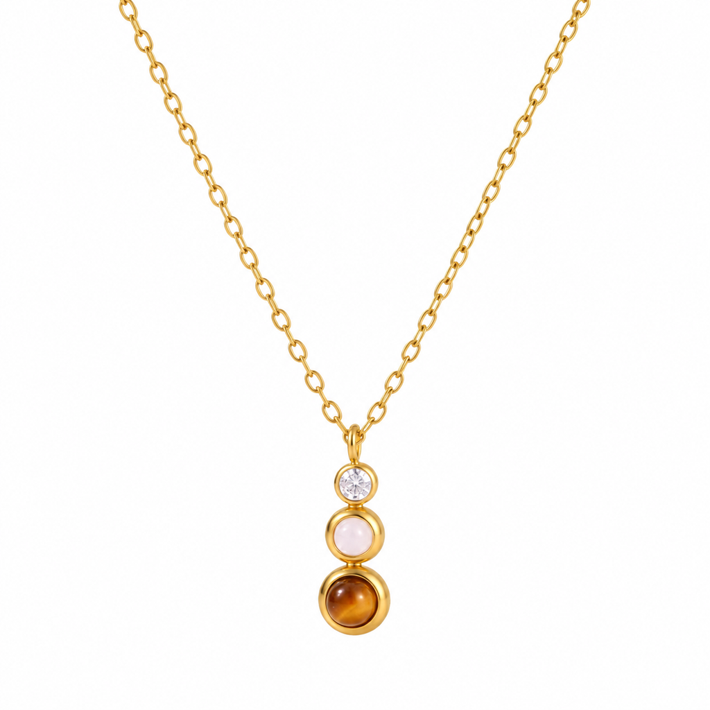 Sienna Brown Gemstone Necklace