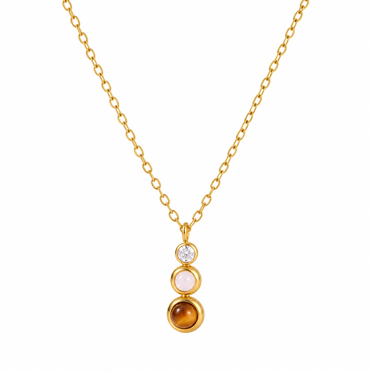 Sienna Brown Gemstone Necklace