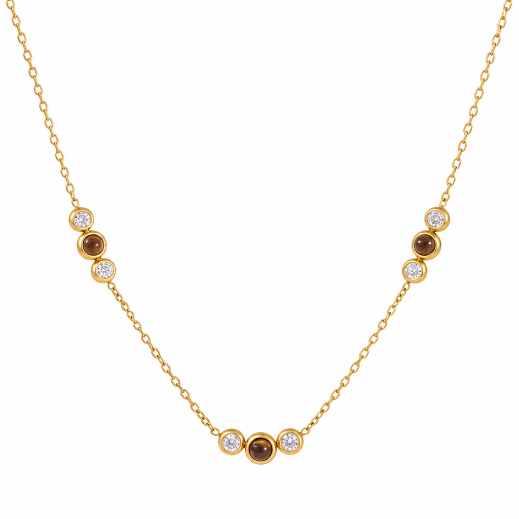 Maya Brown Tiger Eye Necklace