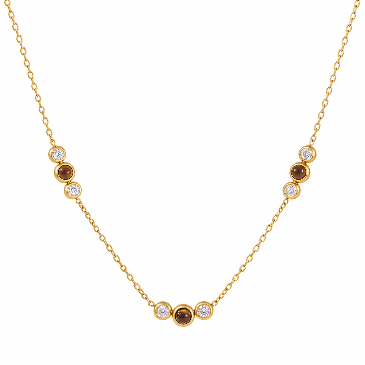 Maya Brown Tiger Eye Necklace
