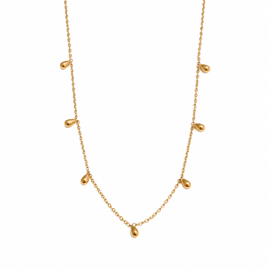 Elena Teardrop Dainty Layered Necklace