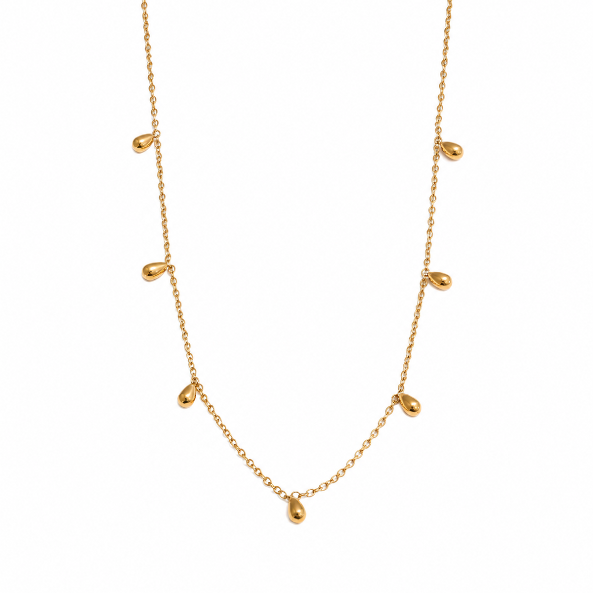 Elena Teardrop Dainty Layered Necklace