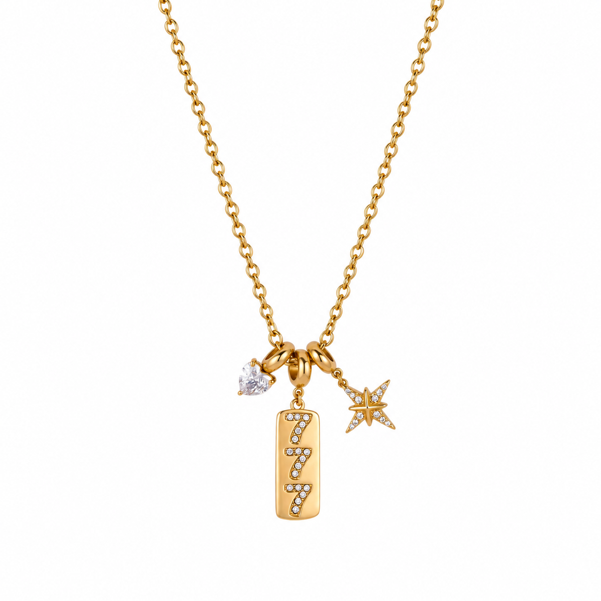 Ariana 777 Necklace with Star Charm