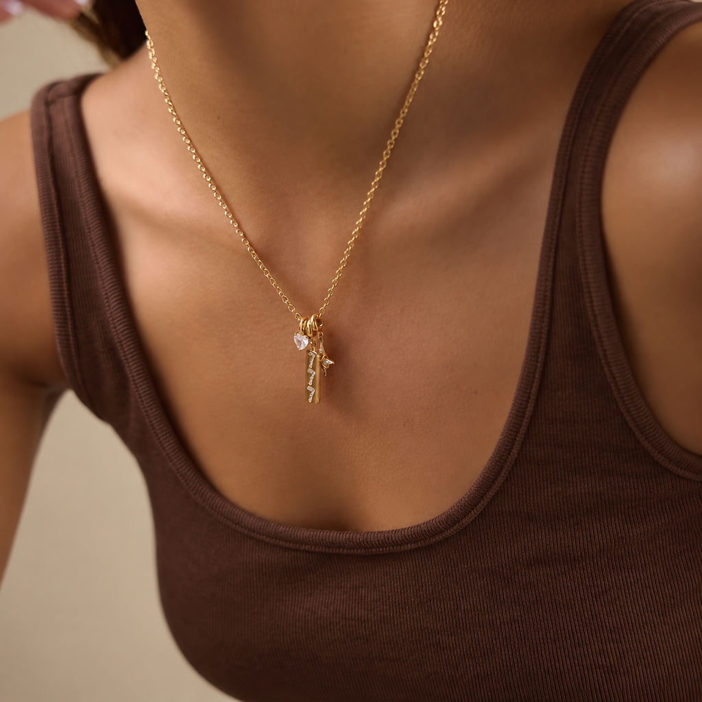 Ariana 777 Necklace with Star Charm