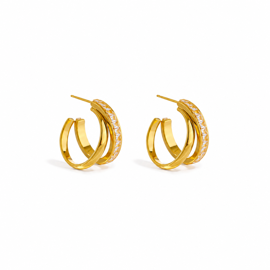 Kiara Chunky Open Hoop Earrings