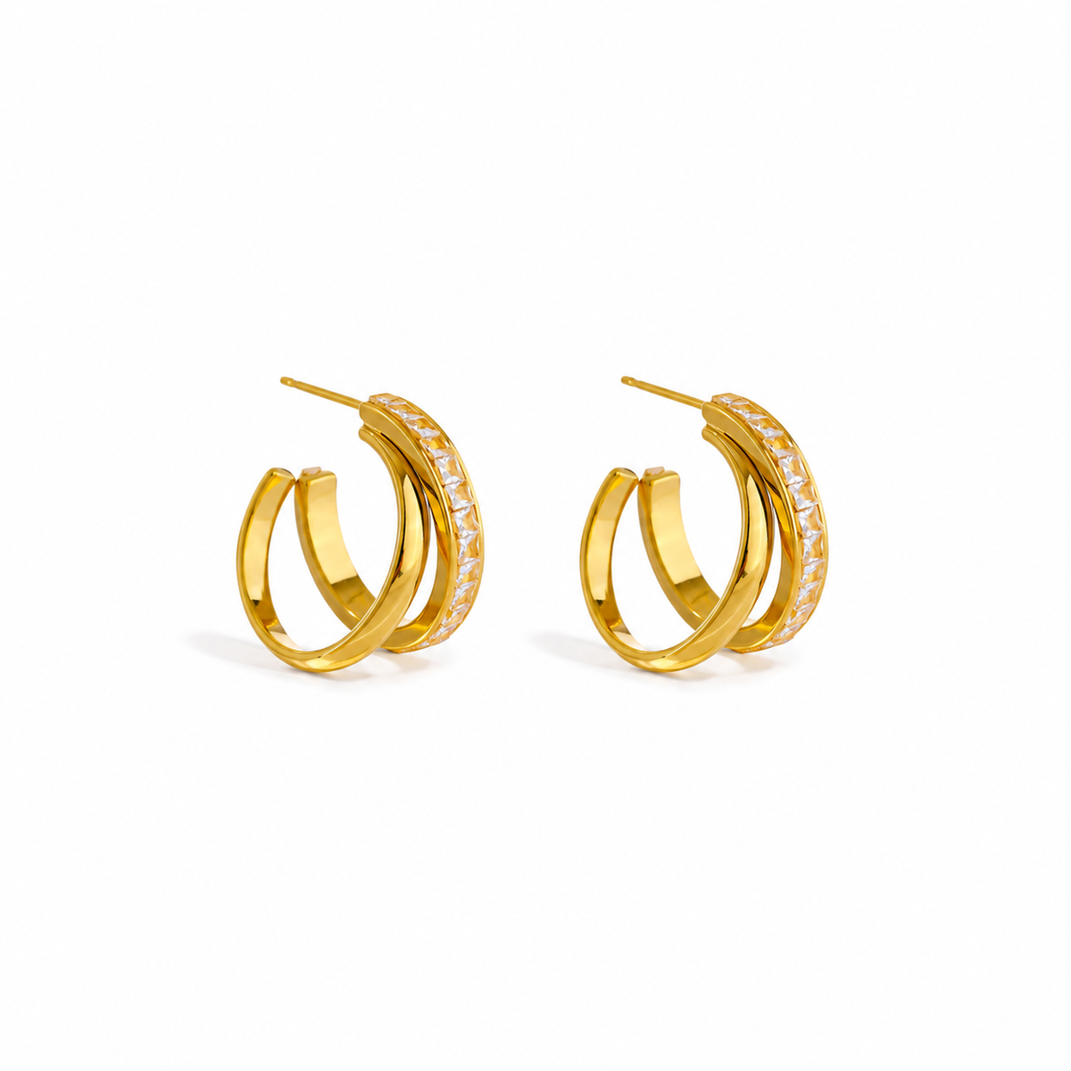 Kiara Chunky Open Hoop Earrings