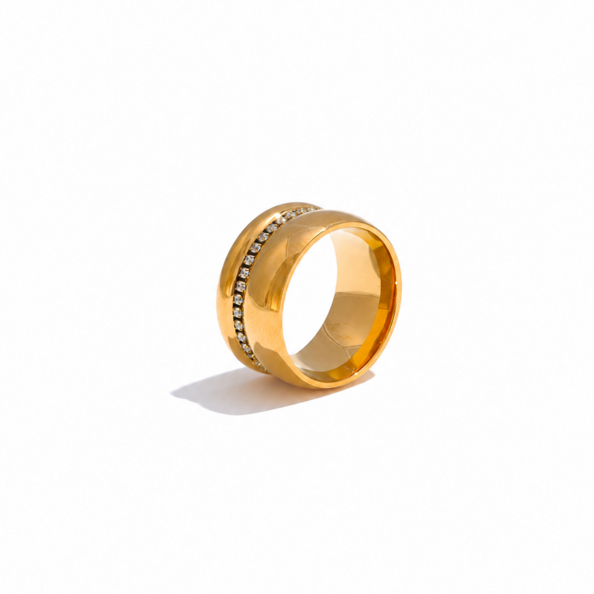 Amara Statement CZ Band Ring