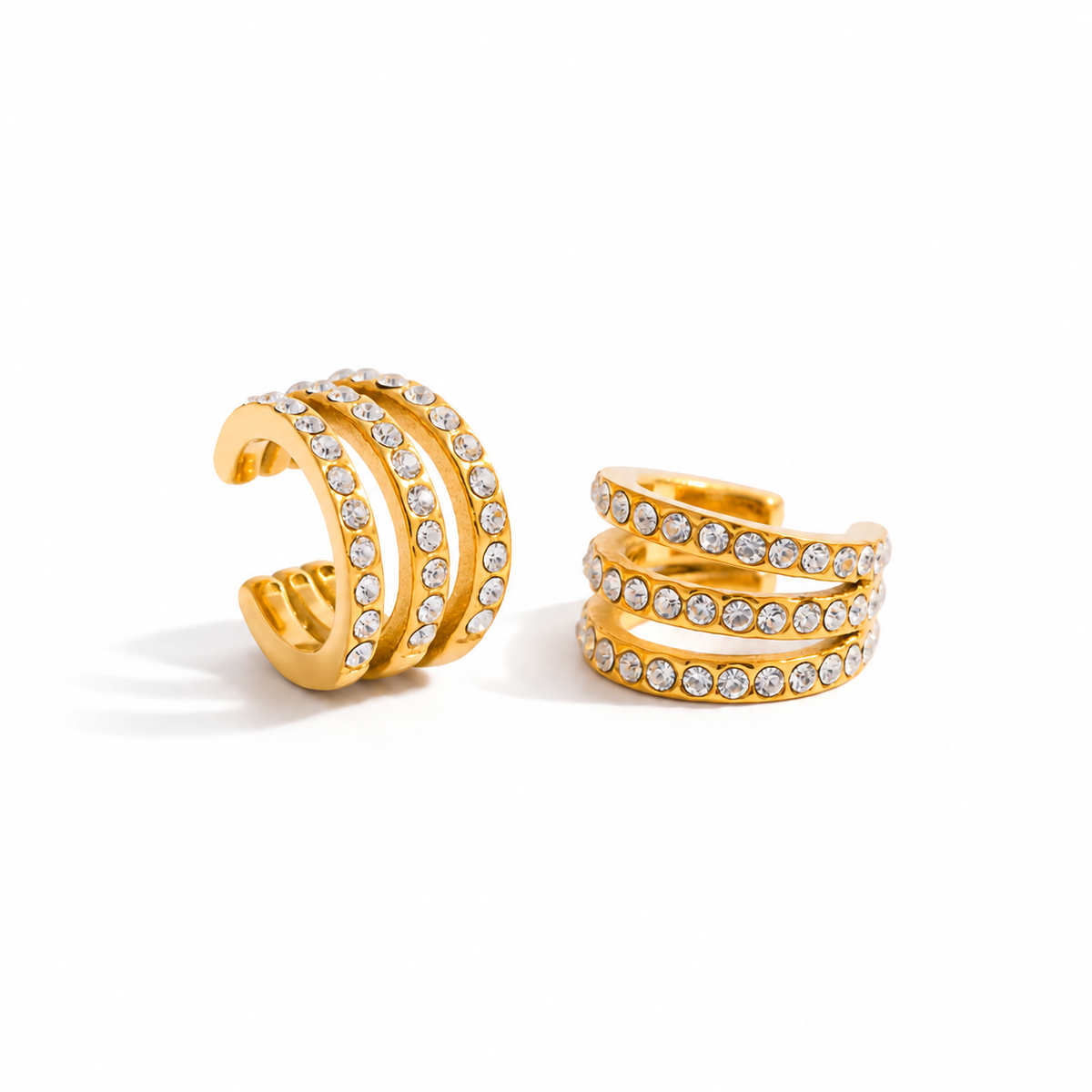 Ariana Triple Row CZ Ear Cuff