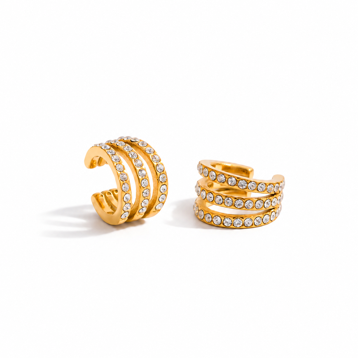 Ariana Triple Row CZ Ear Cuff