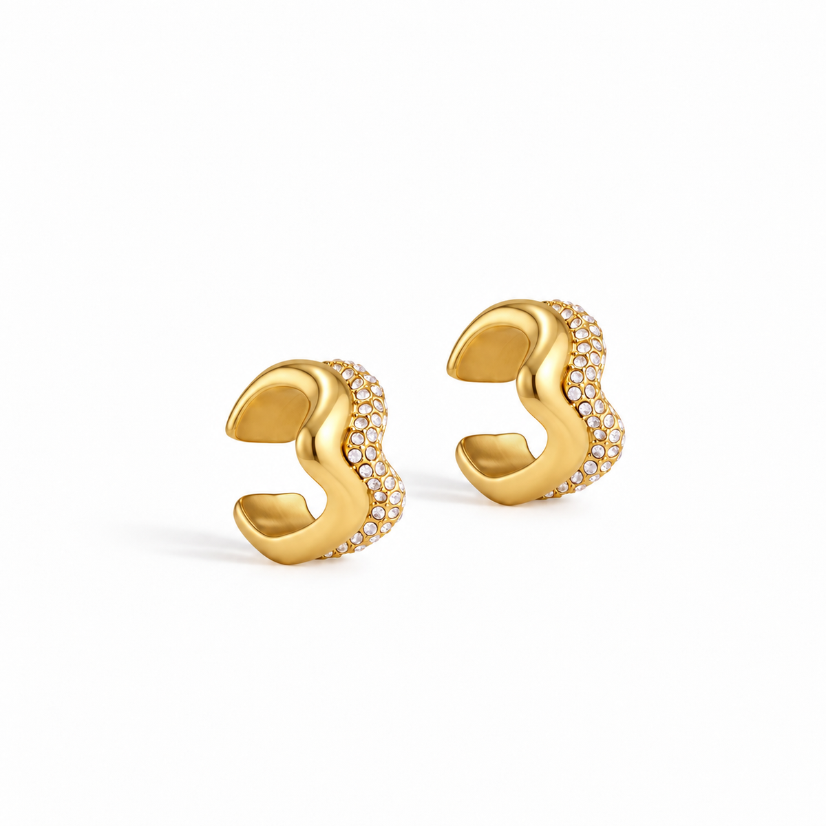 Mira Gold Pavé CZ Ear Cuff