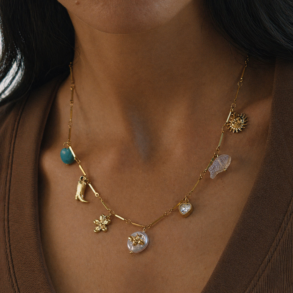 Bee Gold Charm Necklace