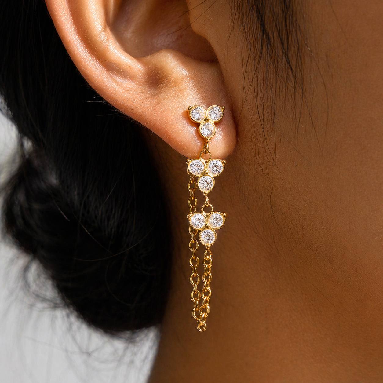 Cassie Chain Link Drop Earrings