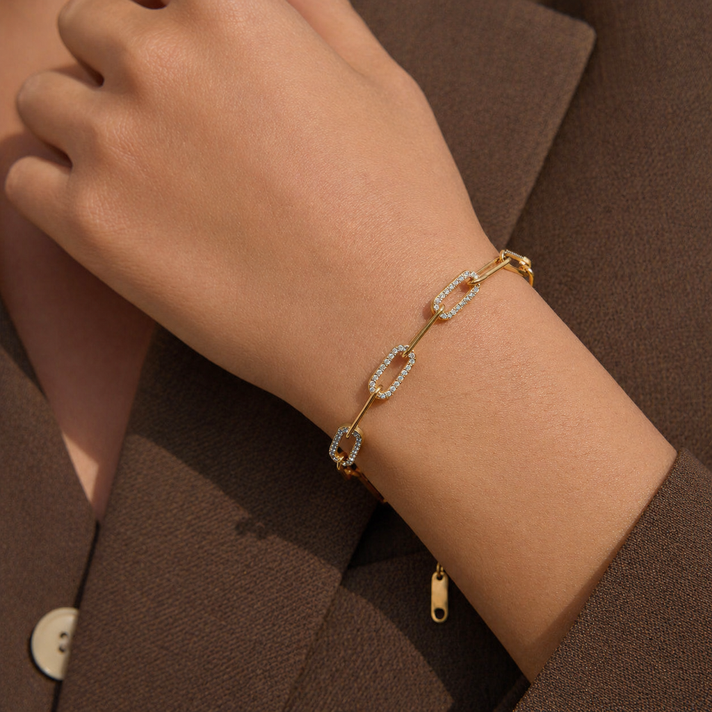 Orielle Gold Chunky Link Bracelet
