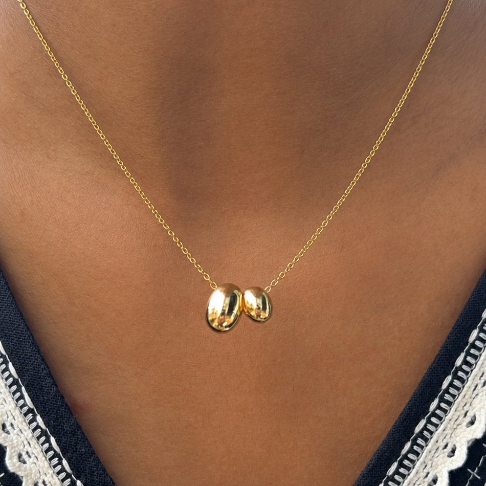 Sophia Gold Bubble Pendant Necklace