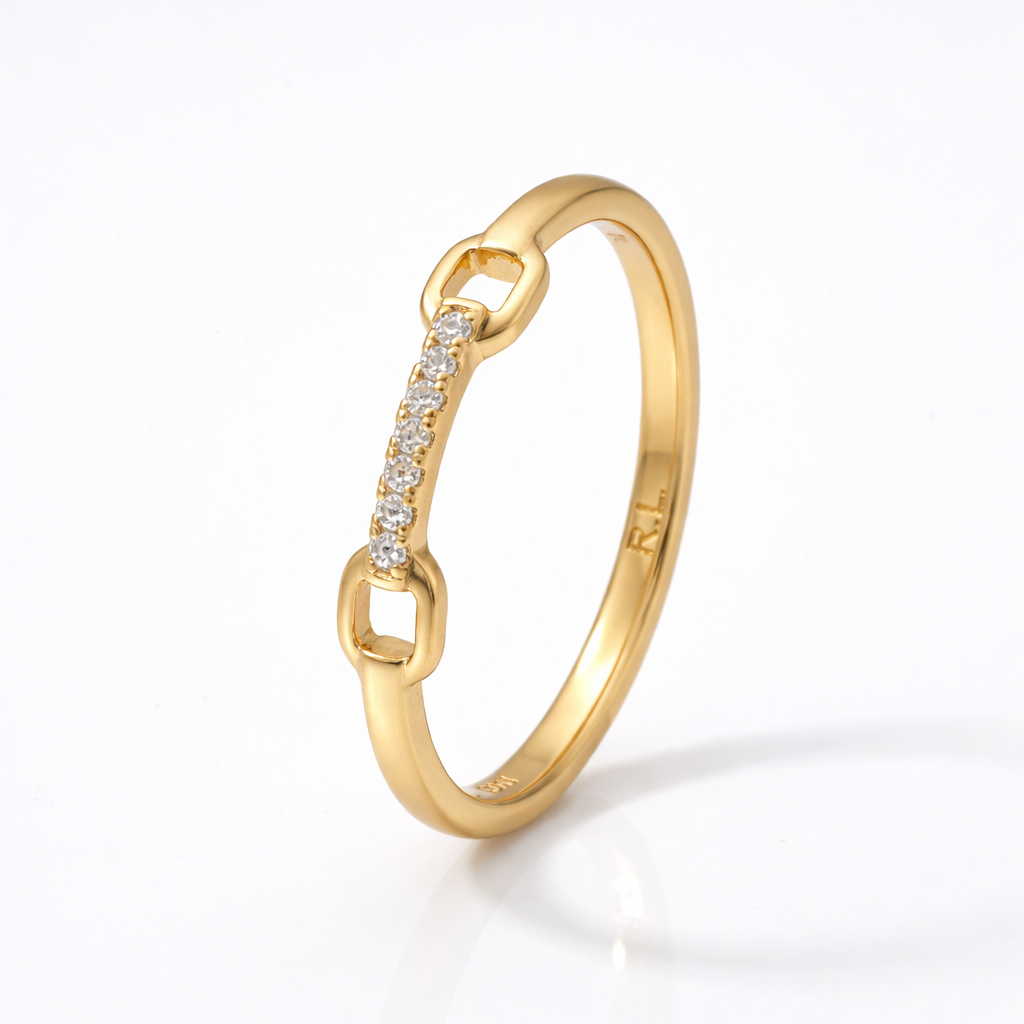 Avyra Band CZ Stone Ring