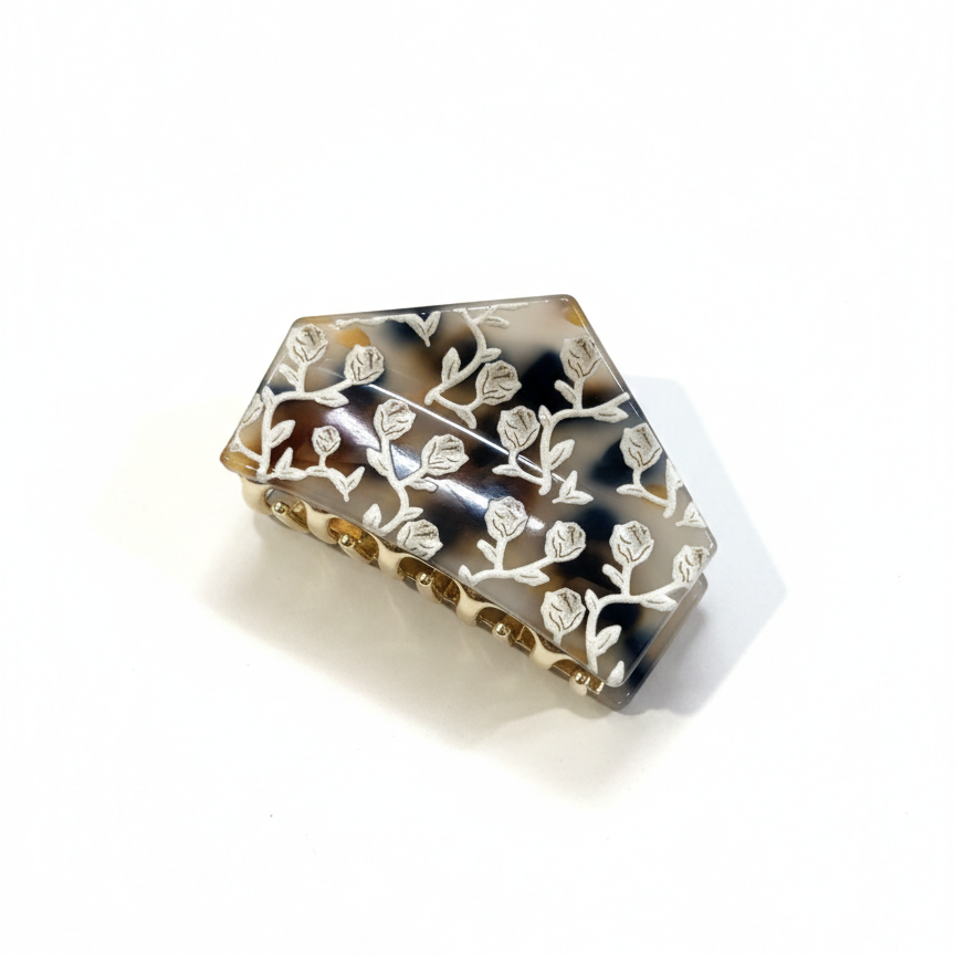 Floren Floral Claw Clip