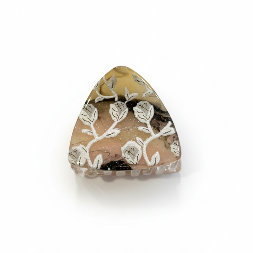 Taro Floral Claw Clip