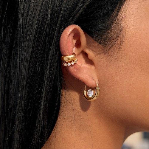 Ariellea Gold Huggie Earrings