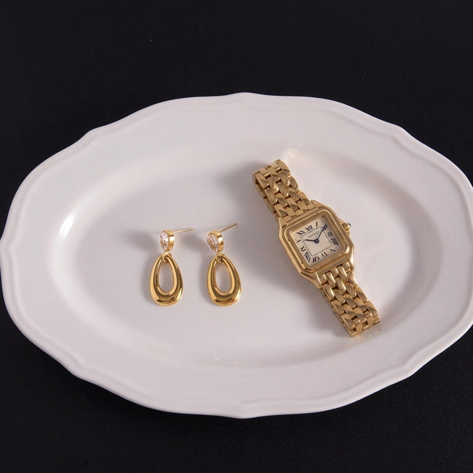 Velina Teardrop Drop Earrings