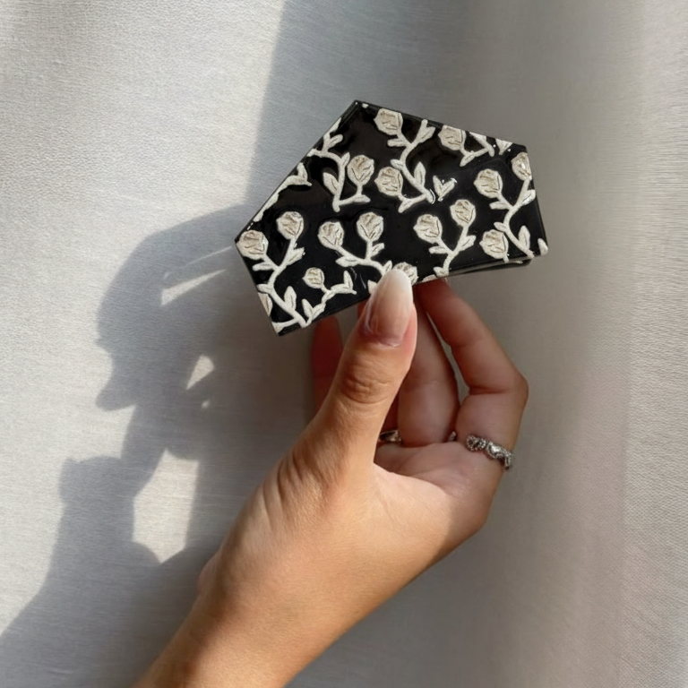 Nori Floral Claw Clip